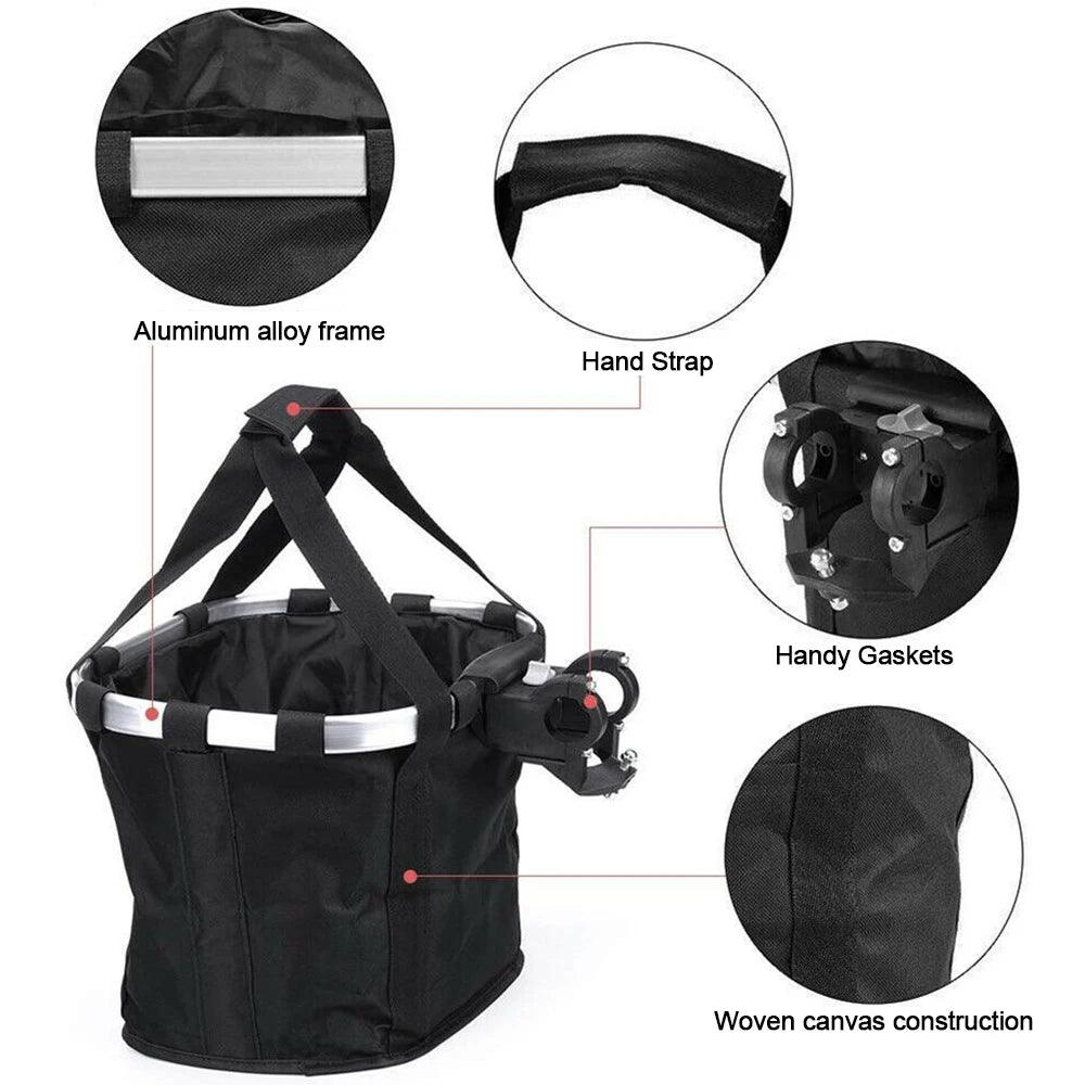 Panier de vélo pour animal de compagnie, pochette de transport 2 en 1