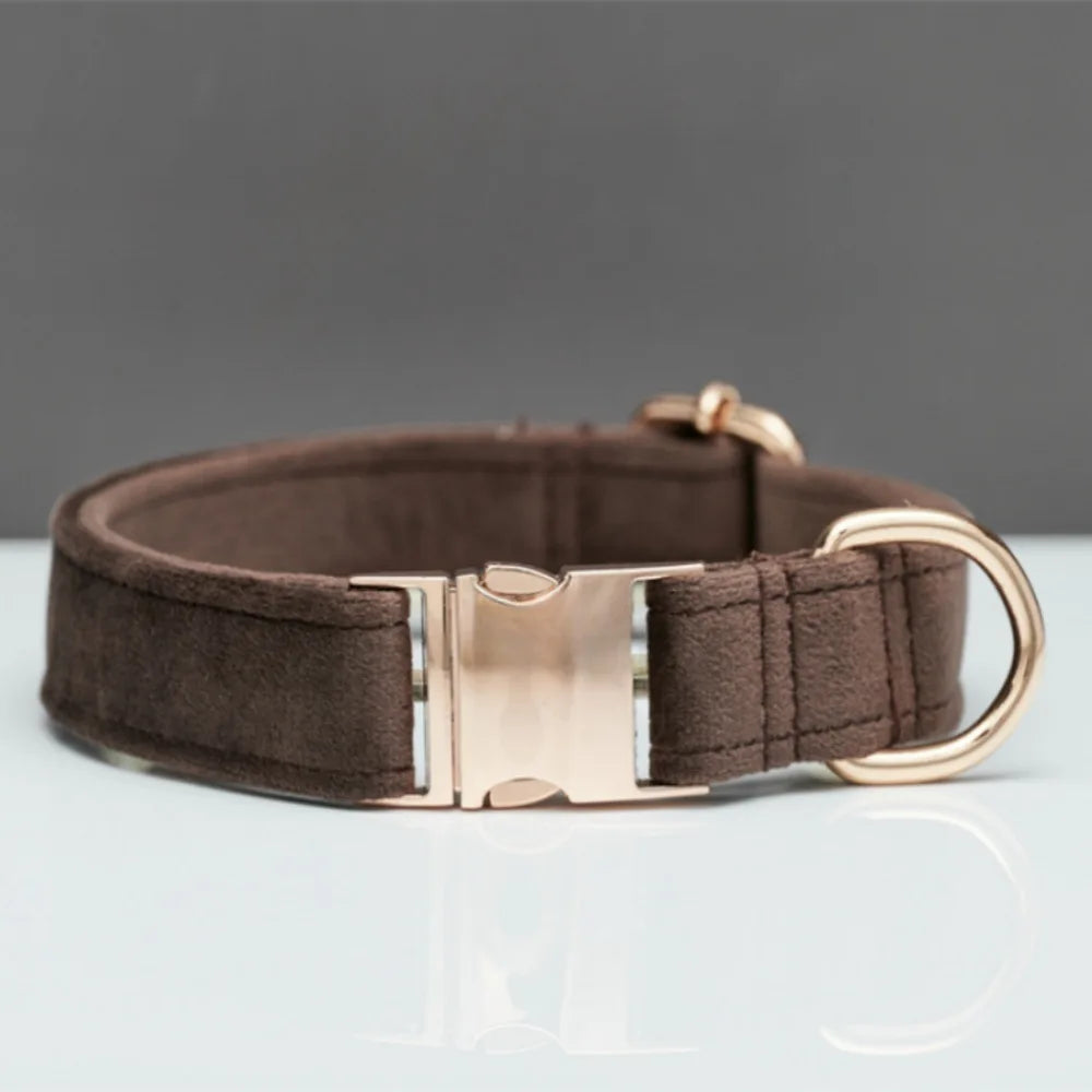 Collier Chien Personnalisé en Cuir – Gravure Nom & Téléphone | Boucle Métal Premium | Pour Petit, Moyen et Grand Chien