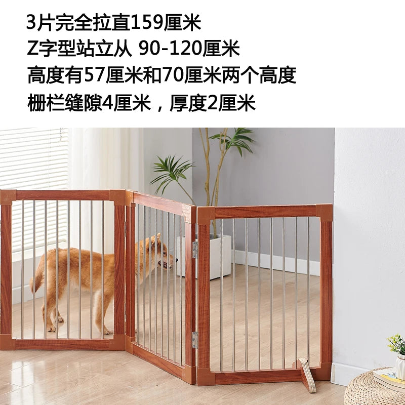 Barrière de séparation pliable pour chien – Design moderne, sans perçage, idéale pour une utilisation intérieure en toute sécurité
