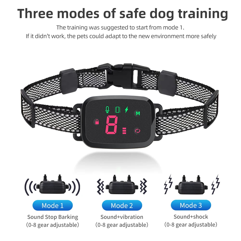 Collier Anti-aboiement automatique intelligent pour chien