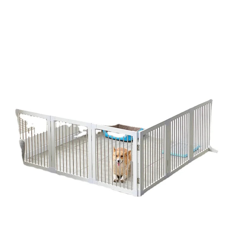 Barrière de séparation pliable pour chien – Design moderne, sans perçage, idéale pour une utilisation intérieure en toute sécurité