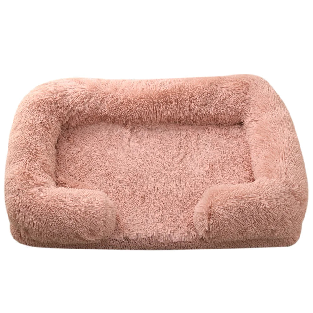 Lit de Luxe pour Chien – Coussin Moelleux Lavable | Pour Petit, Moyen et Grand Chien | Nid Apaisant en Peluche