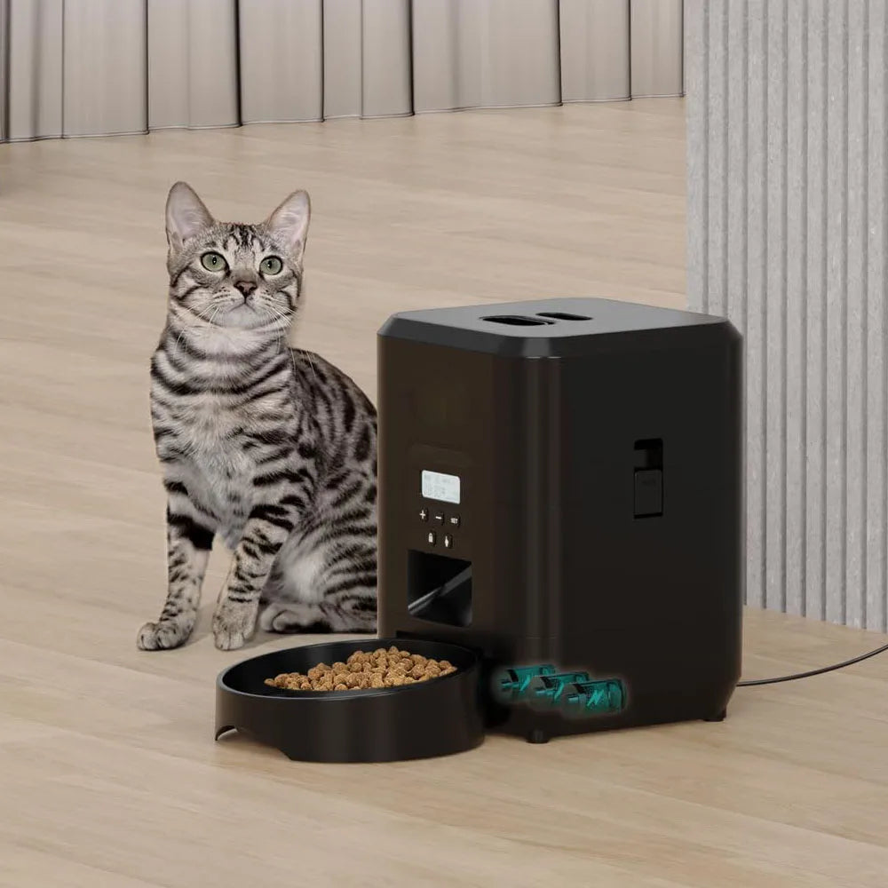 Distributeur Automatique Intelligent pour Chats & Chiens | Nourrisseur Programmable avec Gamelle