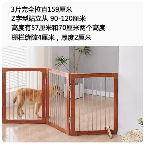 Barrière de séparation pliable pour chien – Design moderne, sans perçage, idéale pour une utilisation intérieure en toute sécurité
