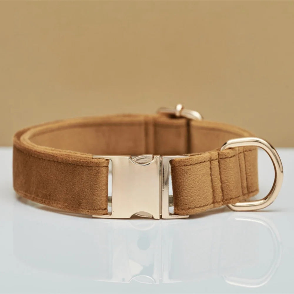 Collier Chien Personnalisé en Cuir – Gravure Nom & Téléphone | Boucle Métal Premium | Pour Petit, Moyen et Grand Chien