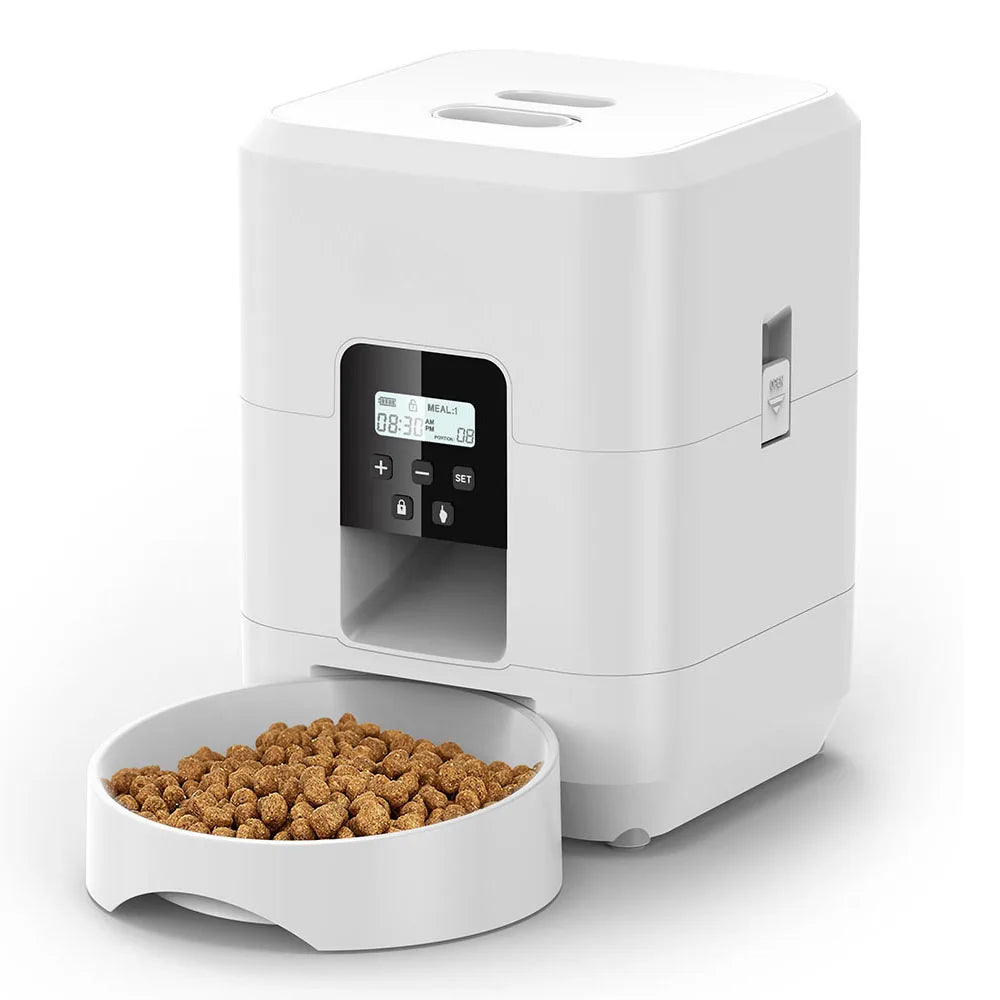Distributeur Automatique Intelligent pour Chats & Chiens | Nourrisseur Programmable avec Gamelle