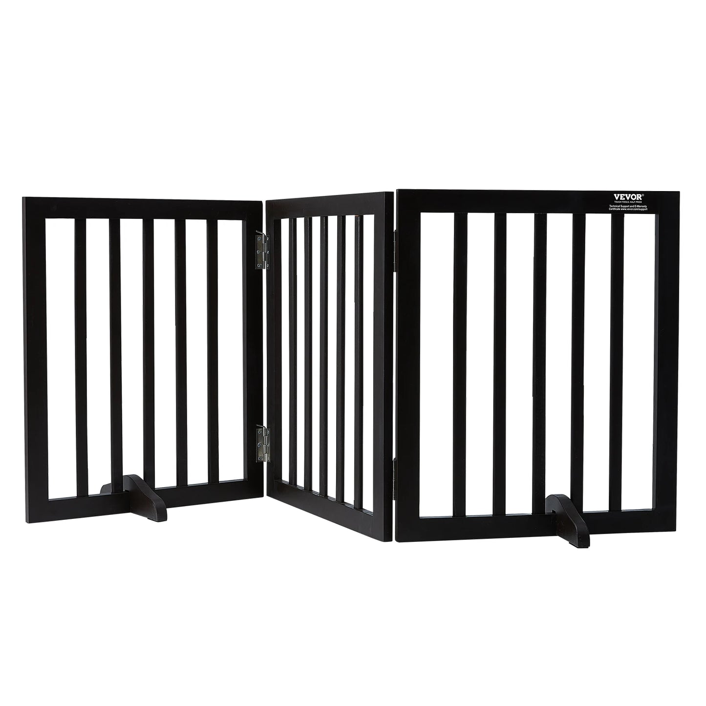 Barrière pliable pour chien à 3 panneaux – Autoportante et extensible, idéale pour couloirs et petits espaces