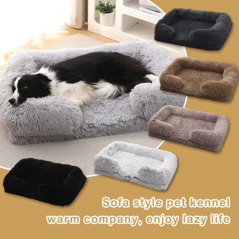 Lit de Luxe pour Chien – Coussin Moelleux Lavable | Pour Petit, Moyen et Grand Chien | Nid Apaisant en Peluche