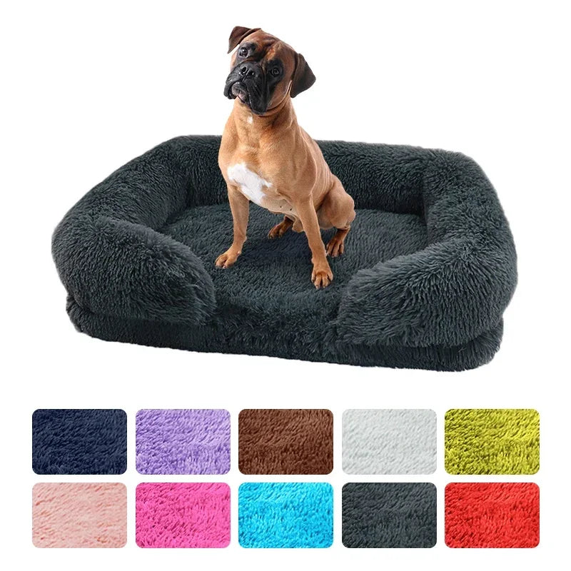 Lit de Luxe pour Chien – Coussin Moelleux Lavable | Pour Petit, Moyen et Grand Chien | Nid Apaisant en Peluche