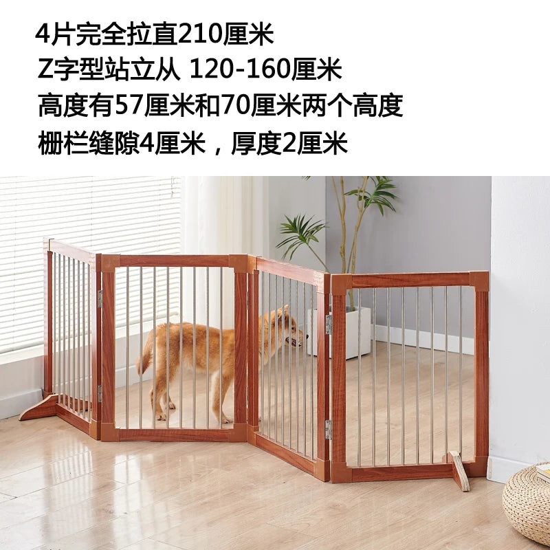 Barrière de séparation pliable pour chien – Design moderne, sans perçage, idéale pour une utilisation intérieure en toute sécurité