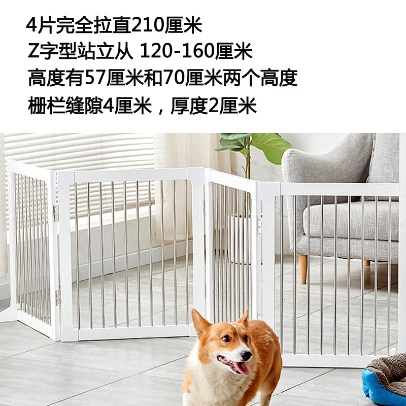 Barrière de séparation pliable pour chien – Design moderne, sans perçage, idéale pour une utilisation intérieure en toute sécurité