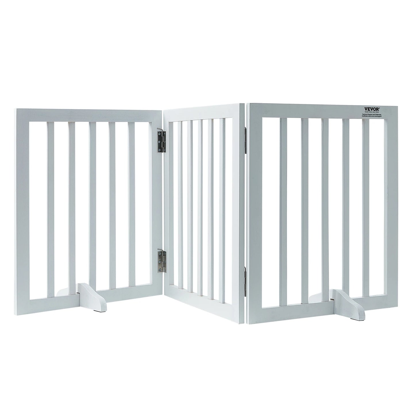 Barrière pliable pour chien à 3 panneaux – Autoportante et extensible, idéale pour couloirs et petits espaces