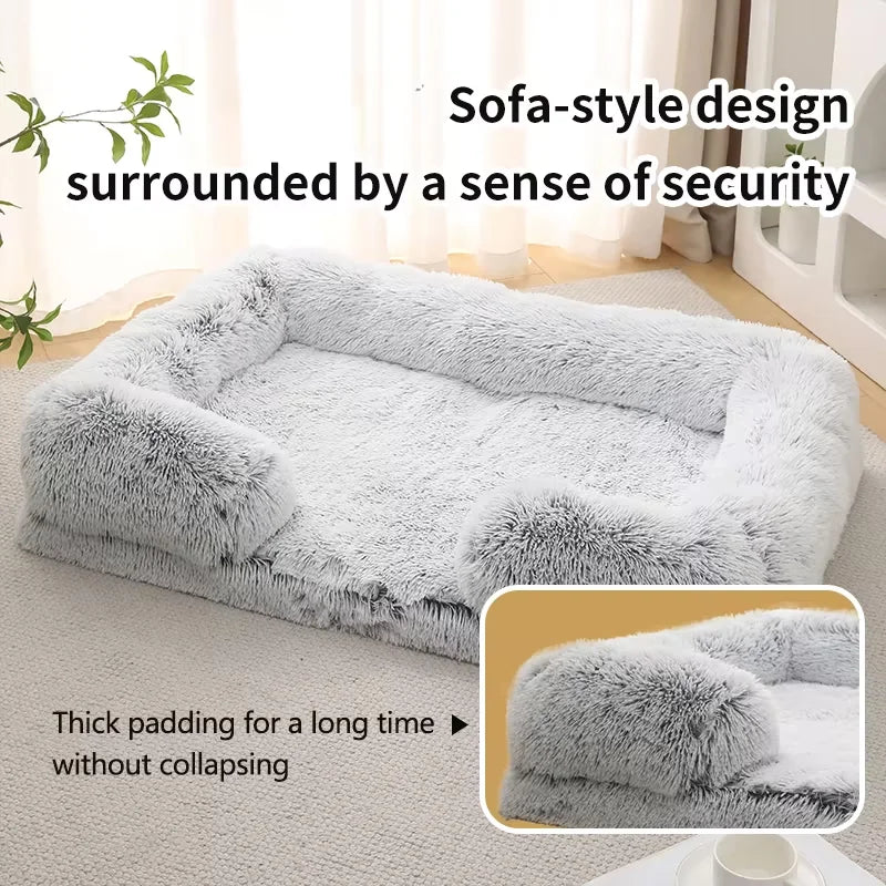Lit de Luxe pour Chien – Coussin Moelleux Lavable | Pour Petit, Moyen et Grand Chien | Nid Apaisant en Peluche