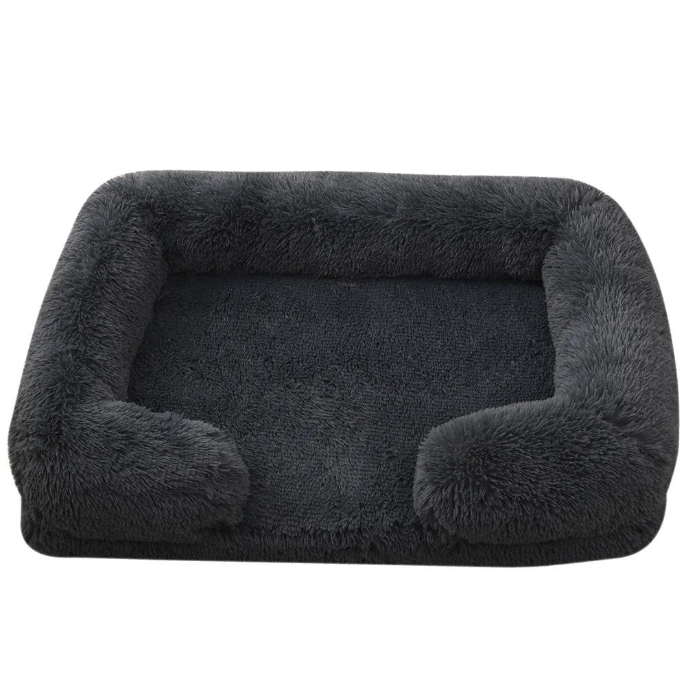 Lit de Luxe pour Chien – Coussin Moelleux Lavable | Pour Petit, Moyen et Grand Chien | Nid Apaisant en Peluche