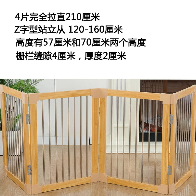 Barrière de séparation pliable pour chien – Design moderne, sans perçage, idéale pour une utilisation intérieure en toute sécurité