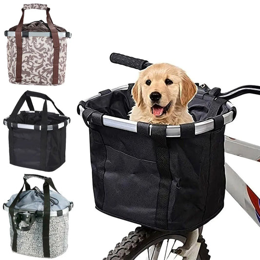 Panier de vélo pour animal de compagnie, pochette de transport 2 en 1
