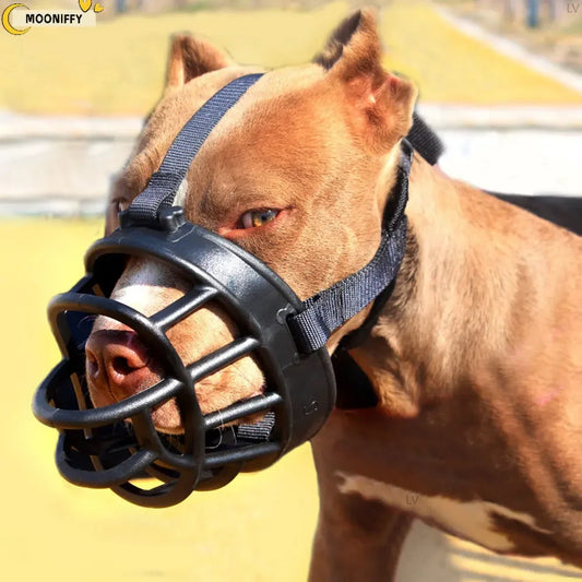 Muselière en silicone souple pour chien de compagnie