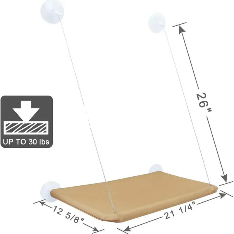 Hamac pour Chat – Lit Suspendu Respirant & Confortable | 55×35cm | Jusqu’à 20kg