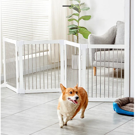 Barrière de séparation pliable pour chien – Design moderne, sans perçage, idéale pour une utilisation intérieure en toute sécurité
