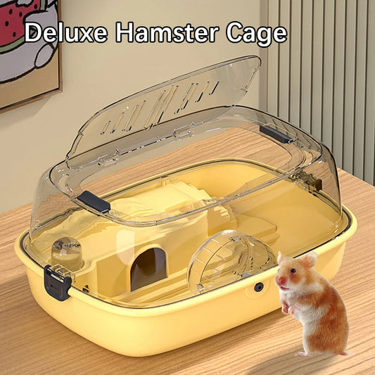 Cage de luxe pour Hamster, grand espace, Villa en acrylique pour animaux de compagnie