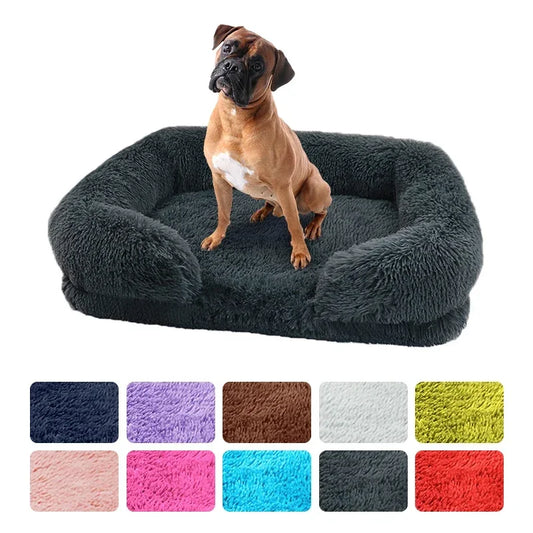 Lit de Luxe pour Chien – Coussin Moelleux Lavable | Pour Petit, Moyen et Grand Chien | Nid Apaisant en Peluche