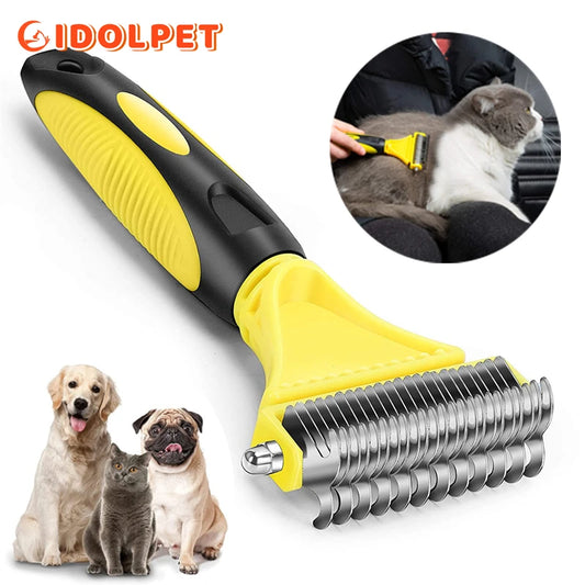 Brosse de toilettage en acier inoxydable pour animaux de compagnie