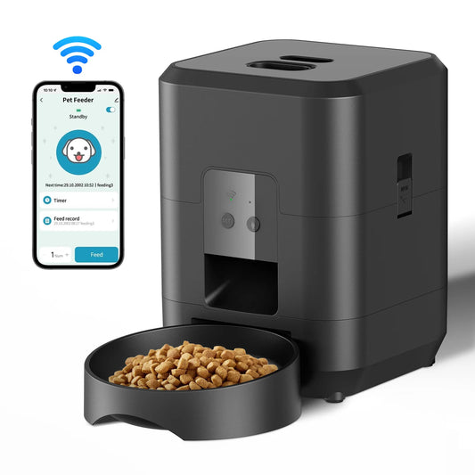 Distributeur Automatique Intelligent pour Chats & Chiens | Nourrisseur Programmable avec Gamelle